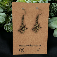 Boucles d oreilles salamandre lezard couleur bronze breloque en laiton 9 photoroom