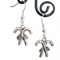 Boucles d oreilles sucre d orge de noel pendante