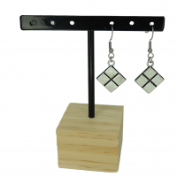 Boucles d oreilles tablette de chocolat theme gourmandise breloque couleur argent 3 photoroom