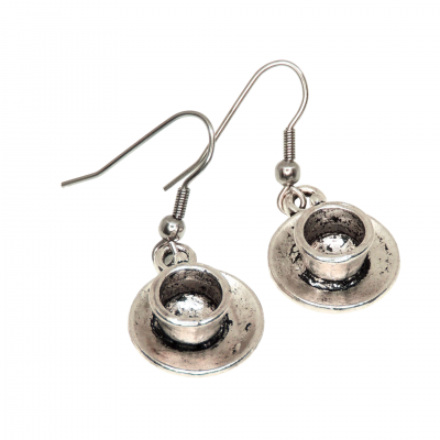 Boucles d oreilles tasse a the pendante photoroom