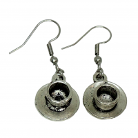 Boucles d oreilles tasse breloque argentee 1 
