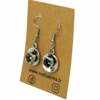 Boucles d oreilles tasse breloque argentee 9 