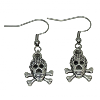 Boucles d oreilles tee de mort halloween 3 