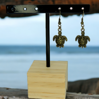 Boucles d oreilles tortue theme mer marin breloque couleur bronze 4 photoroom