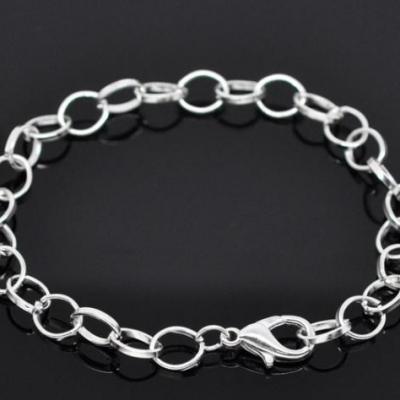 Bracelet maille cheval 20 cm argente 1 