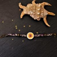 Bracelet tournesol en bronze
