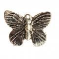 Breloque argentee papillon 30mm 1 