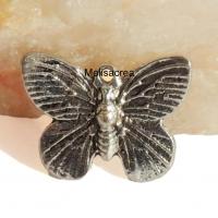 Breloque argentee papillon 30mm 3 
