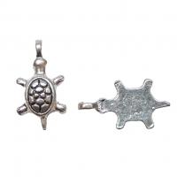 Breloque argentee tortue avec carapace 3 