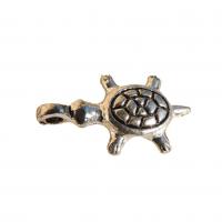 Breloque argentee tortue avec carapace 6 