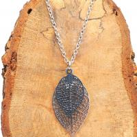 Collier chaine acier inoxydable estampe double argentee et anthracite 3