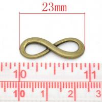 Connecteur infini bronze 23x8mm 2 
