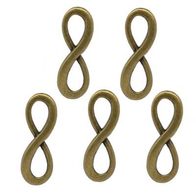 Connecteur infini bronze 23x8mm 3 