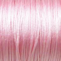 Cordon rose en polyester pour macrame shamballa rose clair 1mm 2 