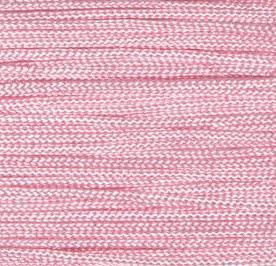 Cordon rose en polyester pour macrame shamballa rose clair 1mm