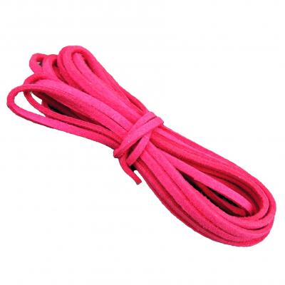 Cordon suedine velours rose fuschia 2 