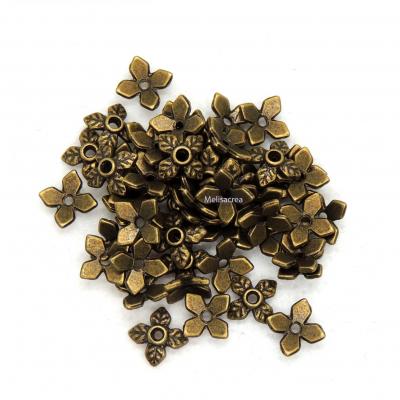 Coupelle calotte en bronze fleur feuilles x 50 x 200 2 