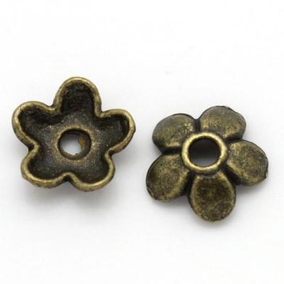 Coupelles en bronze 6x6mm pour perle de 8 14 mm 1 