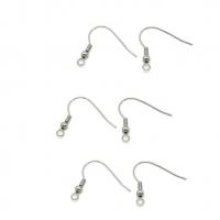 Crochets d oreilles en acier inoxydable argente 2 