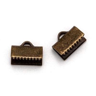 Embout griffe 10x7mm en laiton couleur bronze 1 