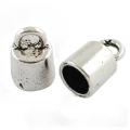 Embout pour cordon argente 12x8x6mm 4 