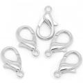 Fermoir mousqueton 21x12mm argente 4 