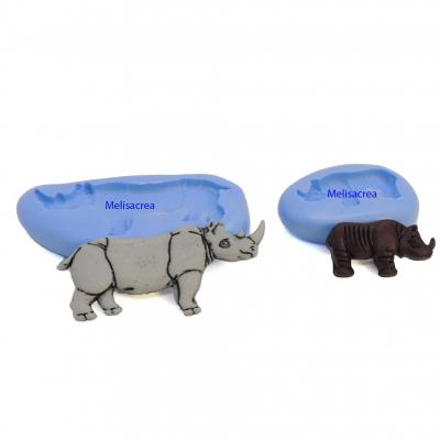 Lot de 2 moules rhinoceros