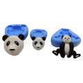 Lot de 3 moules en silicone panda