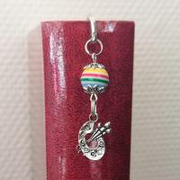Marque page artise perle enresine multicolore 1 
