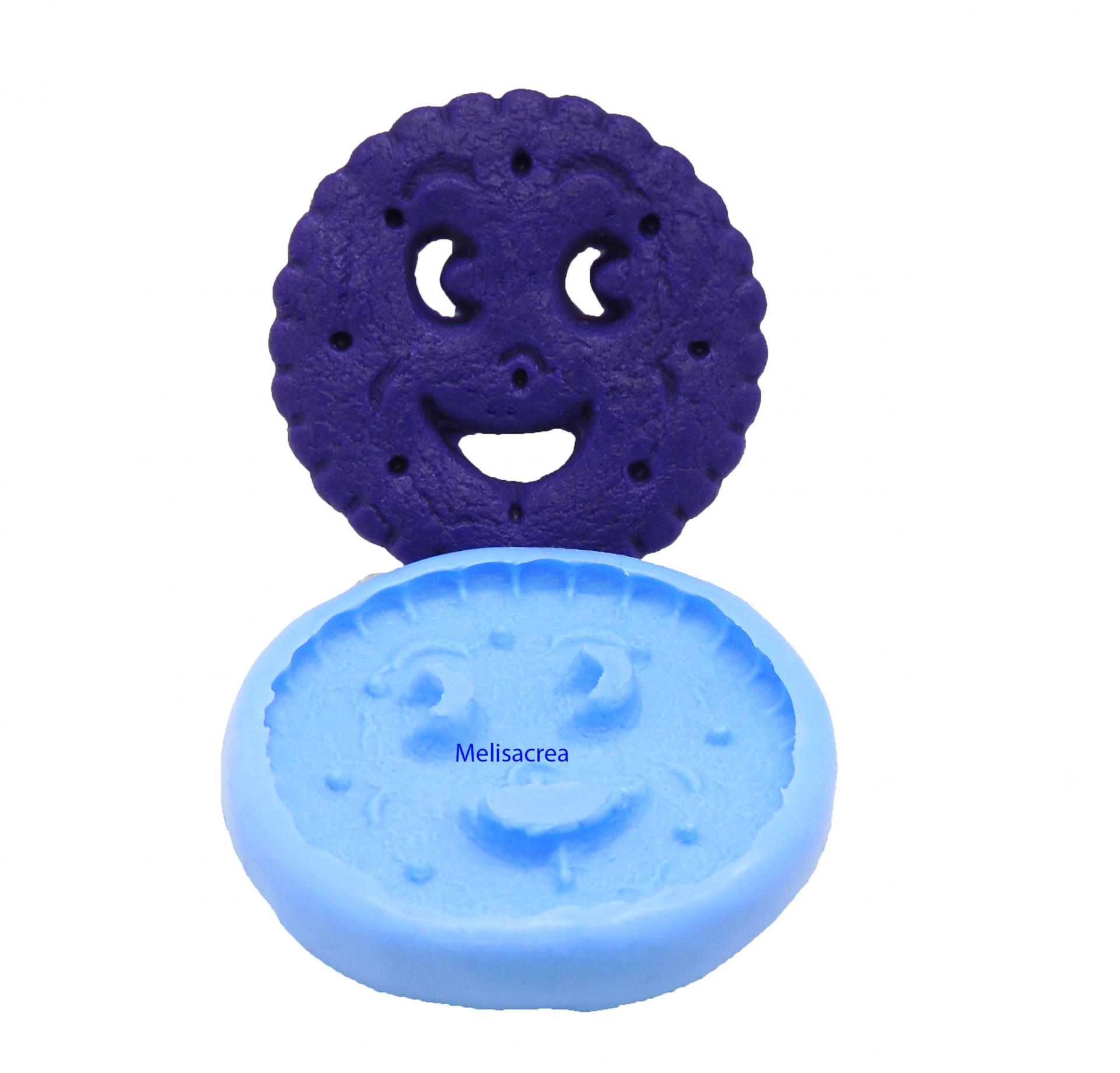 Moule en silicone - Biscuit BN Face N°3 - 3,9 cm