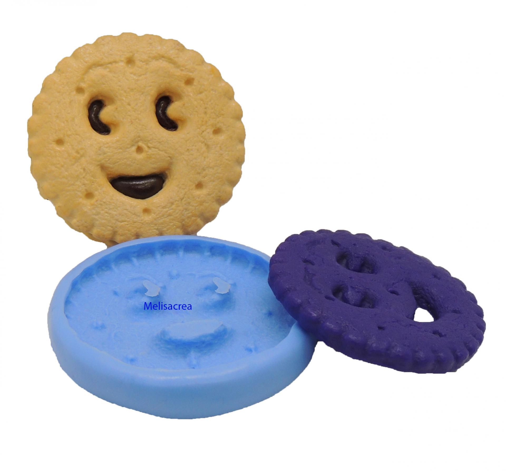 Moule en silicone - Biscuit BN Face N°3 - 3,9 cm