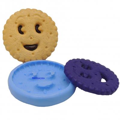Moule en silicone biscuit mini BN face n°1 - 3,9 cm