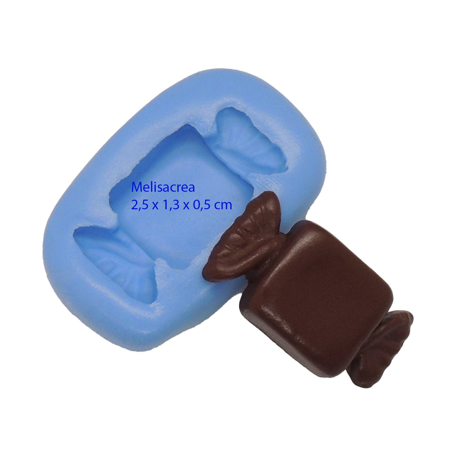 Lot 4 Moules Silicone bonbon fait main pour fimo, cernit