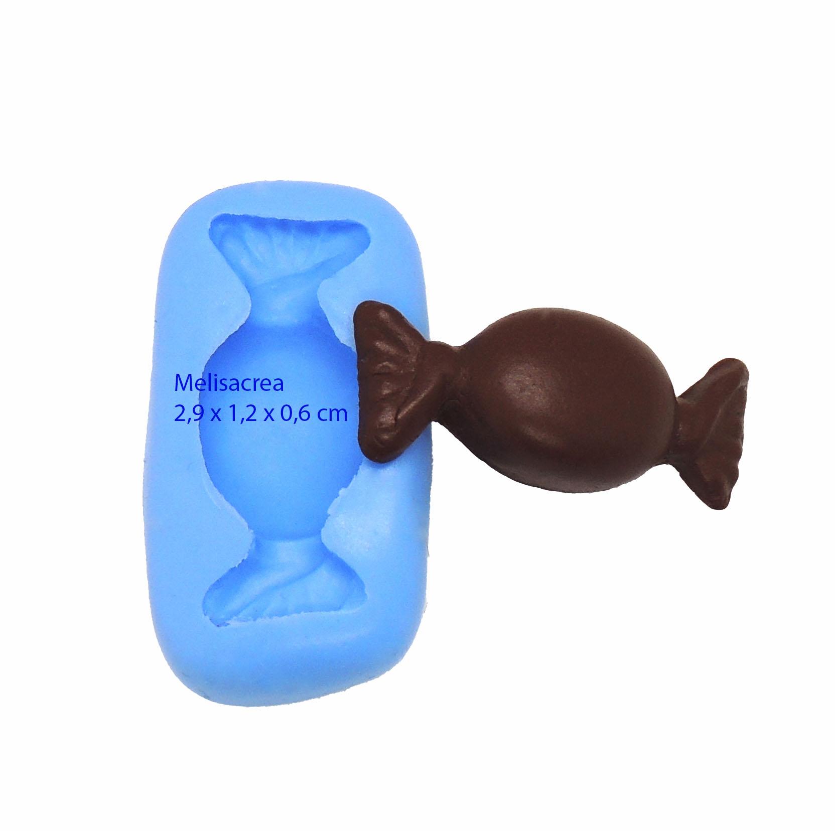 Lot 4 Moules Silicone bonbon fait main pour fimo, cernit