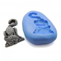 Moule en silicone chat joueur 3