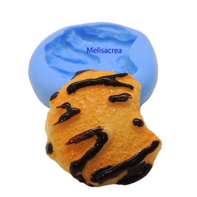 1 moule silicone panier de pain rond pour pâte polymère fimo