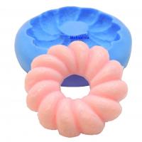 Moule en silicone donut rose