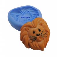 Moule en silicone grande tete de lion cote