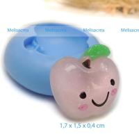 Moule en silicone pomme pour creation en pate polymere profil