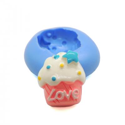 Moule en silicone pour fimo cupcake love melisacrea