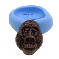 Moule en silicone tete de gorille