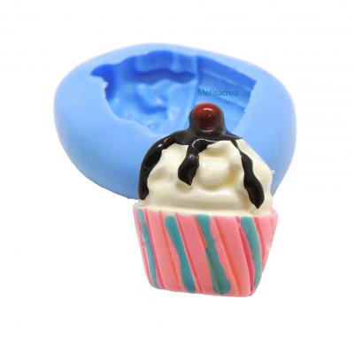 Lot de 3 Moule en Silicone pour pâte fimo, cernit cupcake