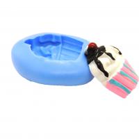 Moule silicone pour pate polymere fimo cernit cupcake coulis chocolat 1 7 x 1 4 cm 2 