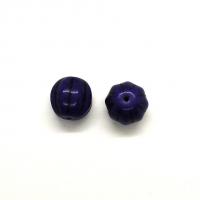 Perle citrouille howlite 13x12mm violet 1 