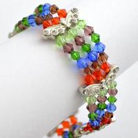 Perle en metal aile avec diamant 4 