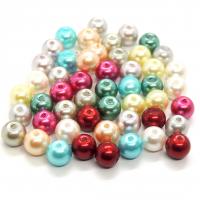 Perle en verre nacre 6mm 6 