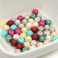 Perle en verre nacre 6mm