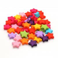 Perle etoile multicolore 9x9mm