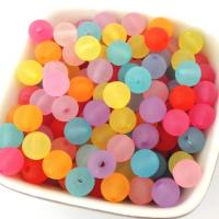 Perle ronde en acrylique givree 10mm 3 