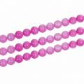 Perle ronde sphere en coquille naturelle rose 7 8mm 2 